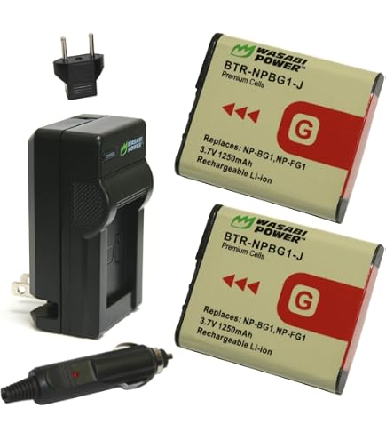 Amazon.com: 可充電鋰離子電池(2 入) 適用於Sony Cybershot DSC-N1